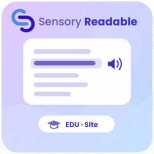 Sensory Readable Suite Educ Site Licenses - School, College, Uni