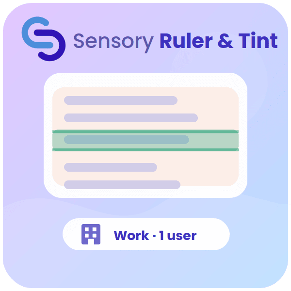 Sensory Ruler and Tint for Windows & Mac - Workplace Single User License