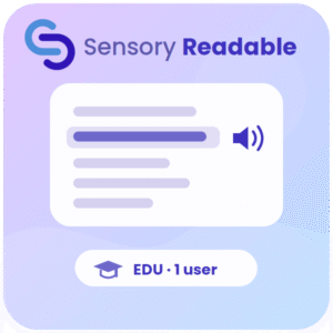Sensory Readable Suite Windows - Education Single User License