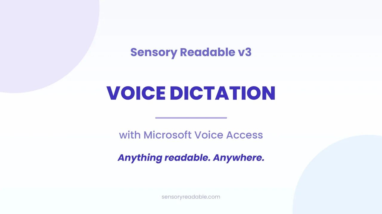 Voice dictation with Microsoft Voice Access