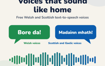 Welsh and Scottish text-to-speech voices for Sensory Readable