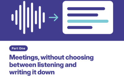 Dyslexia Awareness Week 2026, Part One: Meetings, Without Choosing Between Listening and Writing It Down